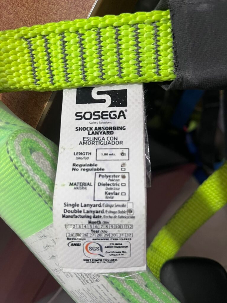 Inspección de arneses de seguridad en Bogotá